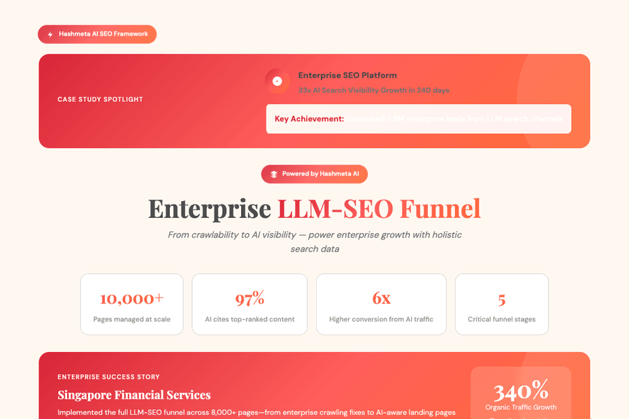 Enterprise LLM SEO Funnel