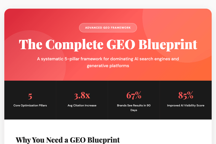 Geo Blueprint Framework Geo