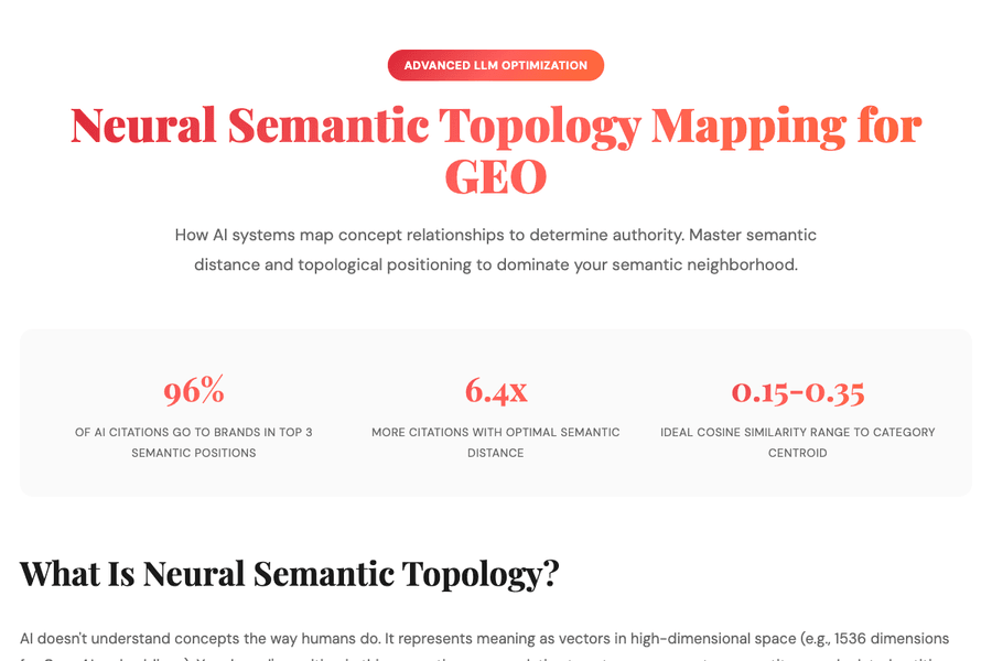 Neural Semantic Topology Mapping Geo
