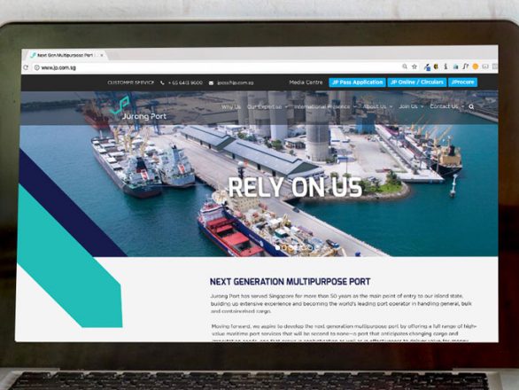 website development - website campaigns - Jurong Port Website Project - Hashmeta