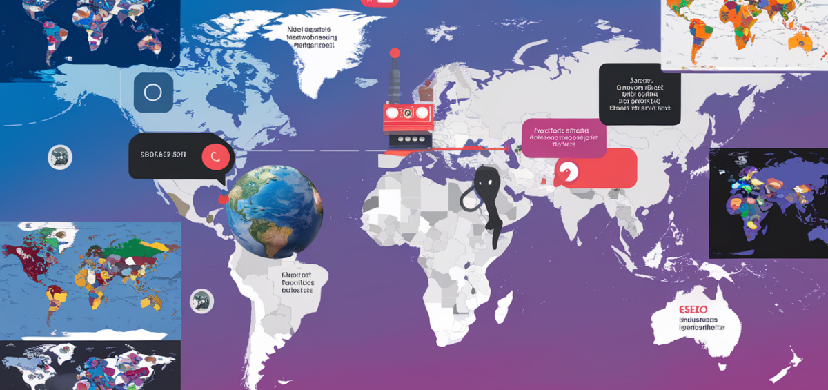 Banner with 'International SEO Made Simple' title over a world map background.