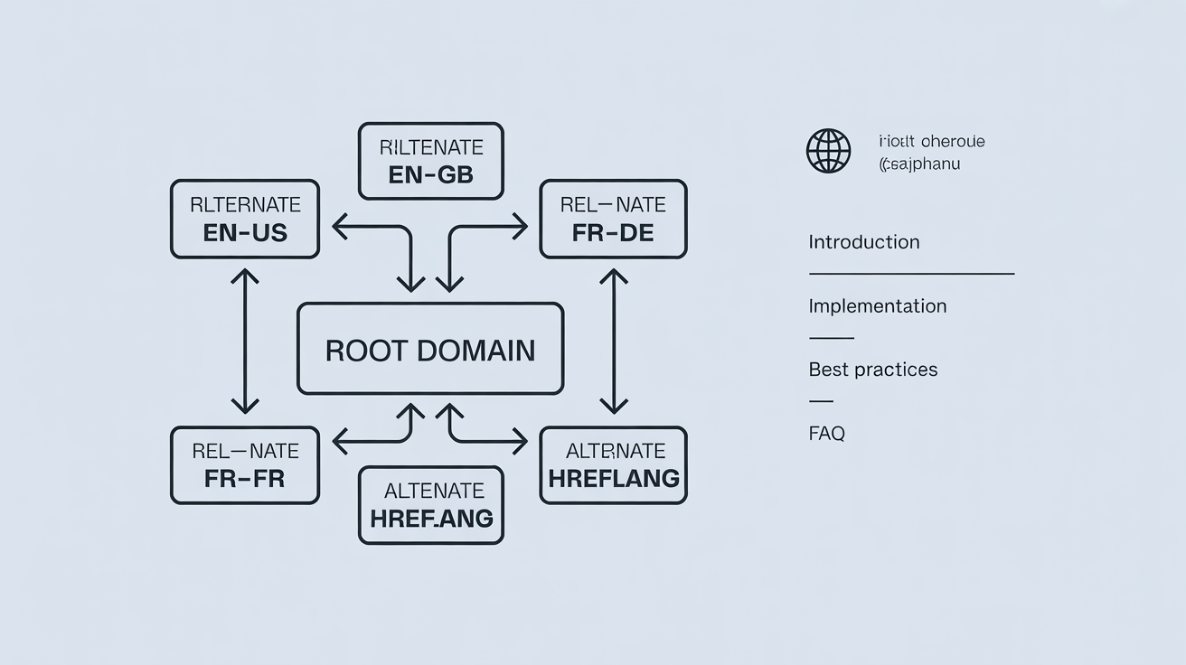 technical diagram showing proper hreflang implementation between multiple country versions of a website