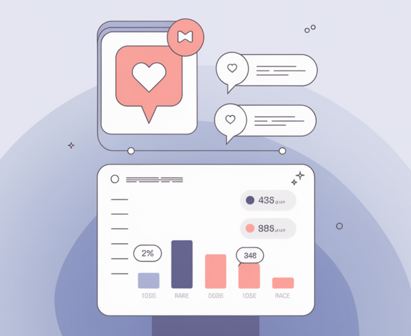 Banner with 'Data-Driven Social Media Reporting' title, featuring charts and graphs.