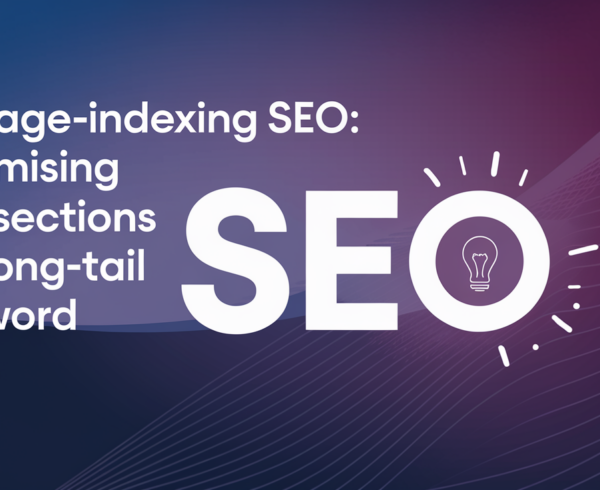 Blog banner with 'Passage-Indexing SEO' title, highlighting SEO strategy theme.