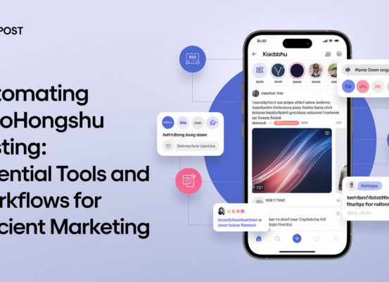 Banner titled 'Automating Xiaohongshu Posting: Essential Tools and Workflows' with a sleek, modern design.
