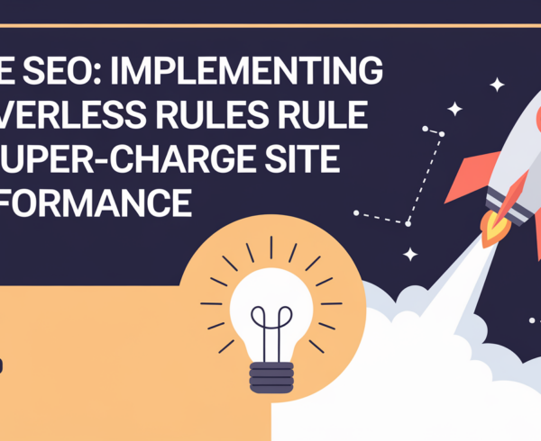 Banner with 'Edge SEO: Implementing Serverless Rules to Super-Charge Site Performance' title in bold font.