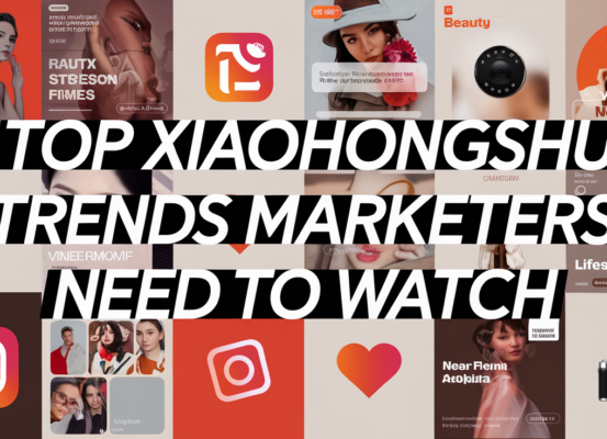 Blog banner with 'Top Xiaohongshu Trends Marketers Need to Watch' title
