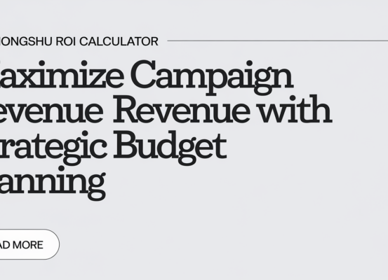 Blog banner with 'Xiaohongshu ROI Calculator' title on a sleek, modern design