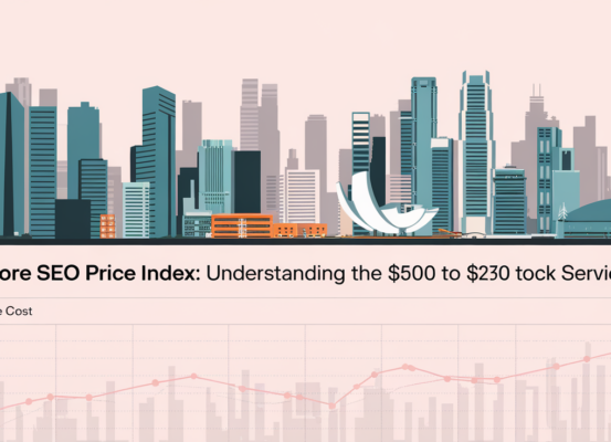Banner titled 'Singapore SEO Price Index: Understanding the $500 to $25K Service Gap'