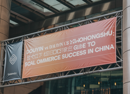 Banner with 'Douyin vs Xiaohongshu: The Ultimate Guide to Social Commerce Success in China' title
