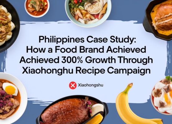 Blog banner with title 'Philippines Case Study: 300% Growth via Xiaohongshu Campaign'