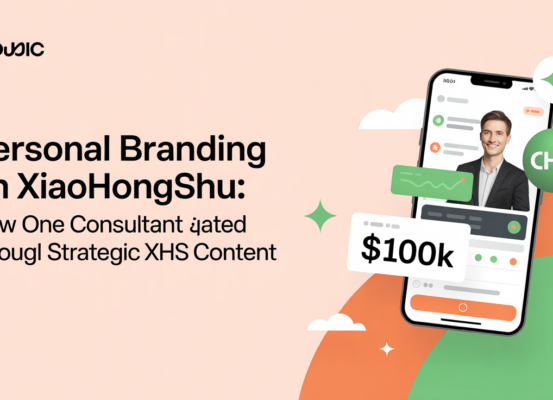 Banner titled 'Personal Branding on Xiaohongshu: $100K Through Strategic XHS Content'