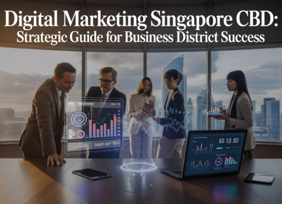 Banner with 'Digital Marketing Singapore CBD: Strategic Guide for Business District Success'