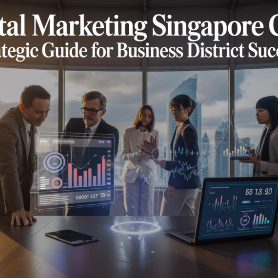 Banner with 'Digital Marketing Singapore CBD: Strategic Guide for Business District Success'