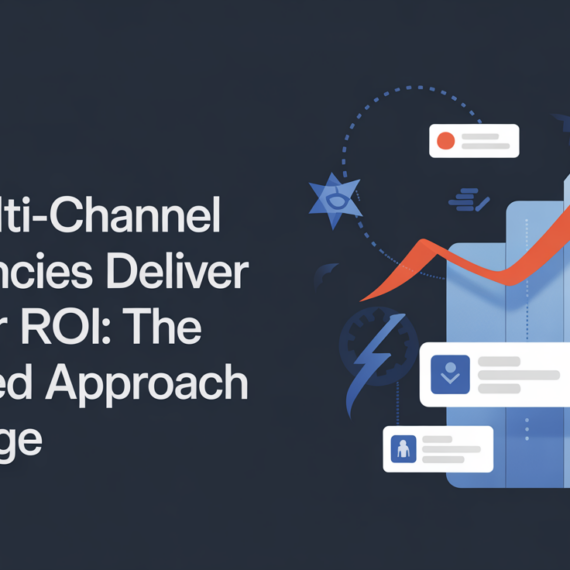 Banner with title 'Why Multi-Channel SEO Agencies Deliver Superior ROI: The Integrated Approach Advantage' in bold.