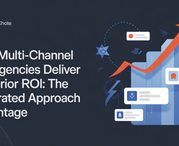 Banner with title 'Why Multi-Channel SEO Agencies Deliver Superior ROI: The Integrated Approach Advantage' in bold.