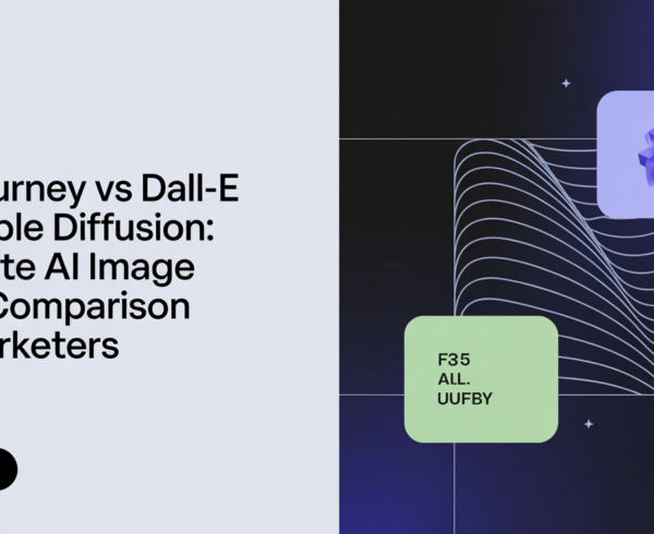 Blog banner with bold title 'Midjourney vs DALL-E vs Stable Diffusion: AI Image Tools Comparison' against a tech-themed backdrop