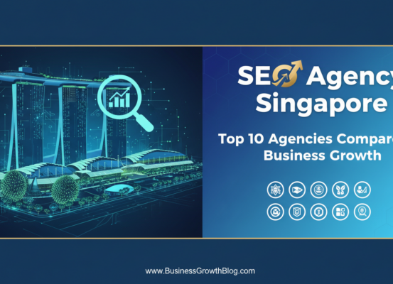 Banner featuring 'SEO Agency Singapore: Top 10 Agencies Compared for Business Growth' in bold text.