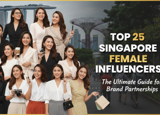 Banner titled 'Top 25 Singapore Female Influencers' with stylish design