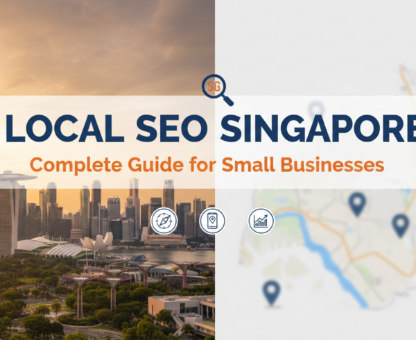 Banner with 'Local SEO Singapore: Complete Guide for Small Businesses' in bold text