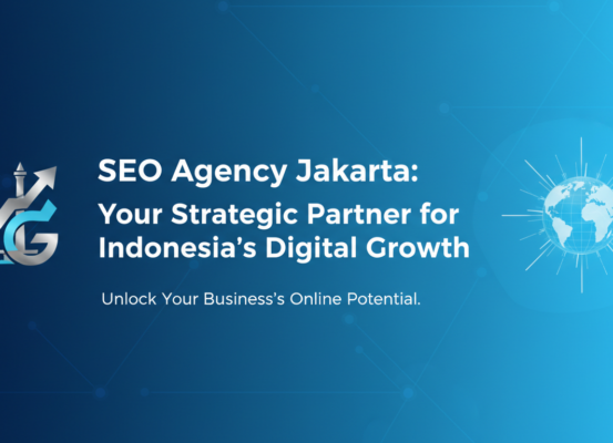 Banner with 'SEO Agency Jakarta: Your Strategic Partner for Indonesia's Digital Growth' title