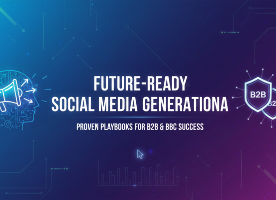 Banner with title 'Future-Ready Social Media Lead Generation' in bold, modern typography.