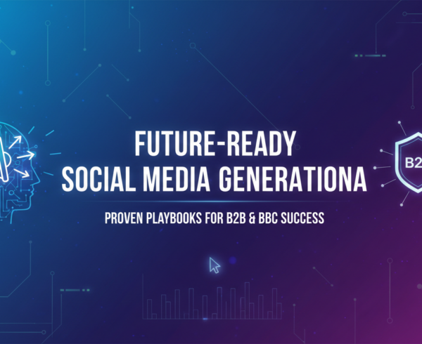 Banner with title 'Future-Ready Social Media Lead Generation' in bold, modern typography.