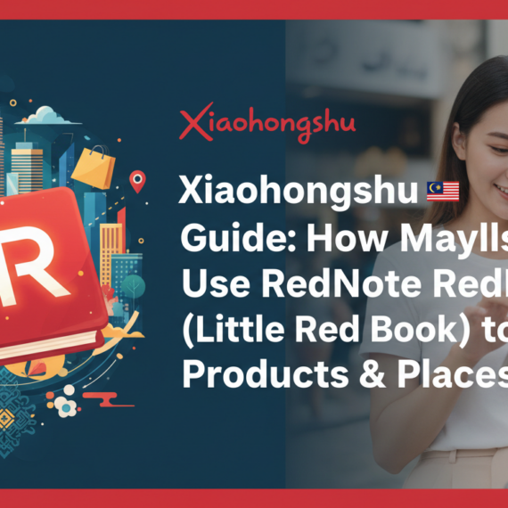 Banner with title 'Xiaohongshu Malaysia Guide: How Malaysians Use RedNote to Find Products & Places'.