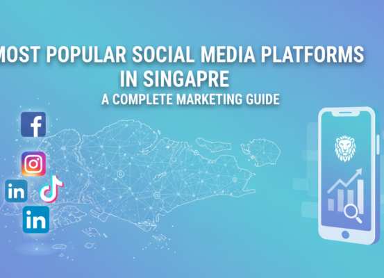 Blog banner with 'Most Popular Social Media Platforms in Singapore: A Complete Marketing Guide' title
