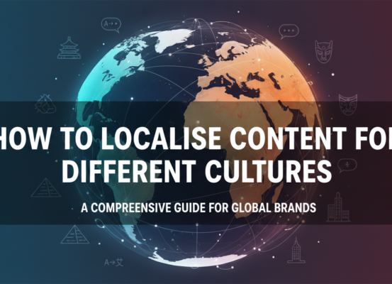Blog banner with title 'How to Localise Content for Different Cultures'.