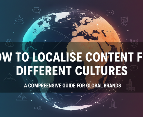 Blog banner with title 'How to Localise Content for Different Cultures'.