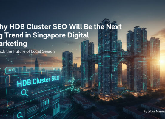 Blog banner with 'Why HDB Cluster SEO Will Be the Next Big Trend in Singapore Digital Marketing' title