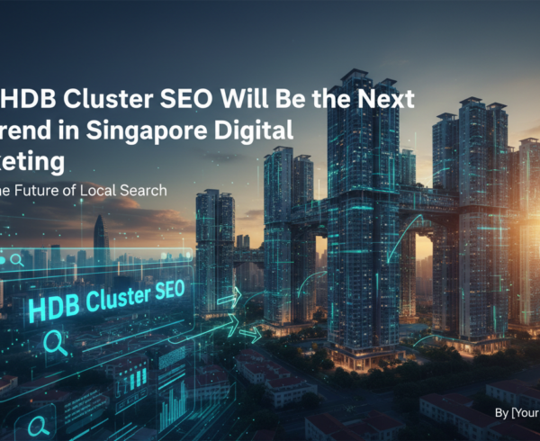 Blog banner with 'Why HDB Cluster SEO Will Be the Next Big Trend in Singapore Digital Marketing' title