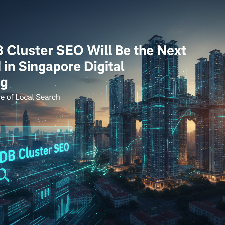 Blog banner with 'Why HDB Cluster SEO Will Be the Next Big Trend in Singapore Digital Marketing' title