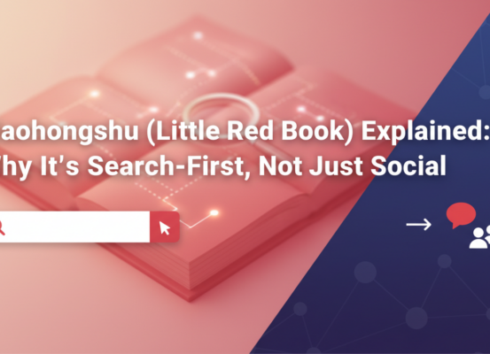 Stylish banner with 'Xiaohongshu Explained' title, sleek modern design