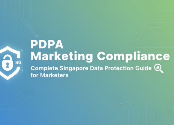 Banner with title 'PDPA Marketing Compliance: Complete Singapore Data Protection Guide for Marketers' in bold text