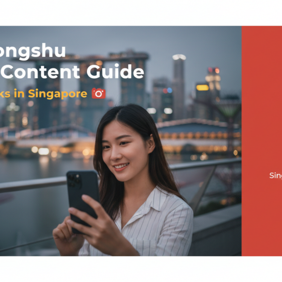 Banner with title 'Xiaohongshu Video Content Guide: What Works in Singapore' in bold font