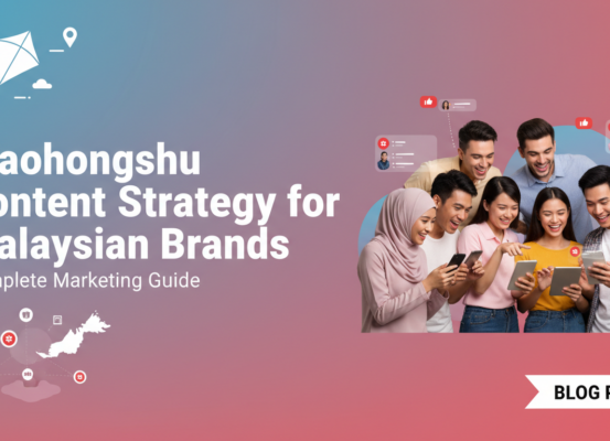 Blog banner with 'Xiaohongshu Content Strategy for Malaysian Brands: Complete Marketing Guide' title