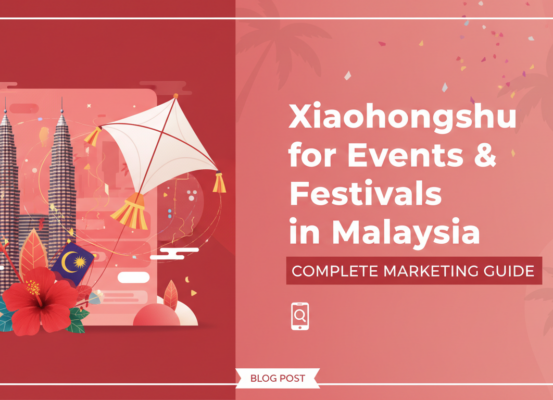 Blog banner with 'Xiaohongshu for Events & Festivals in Malaysia' title