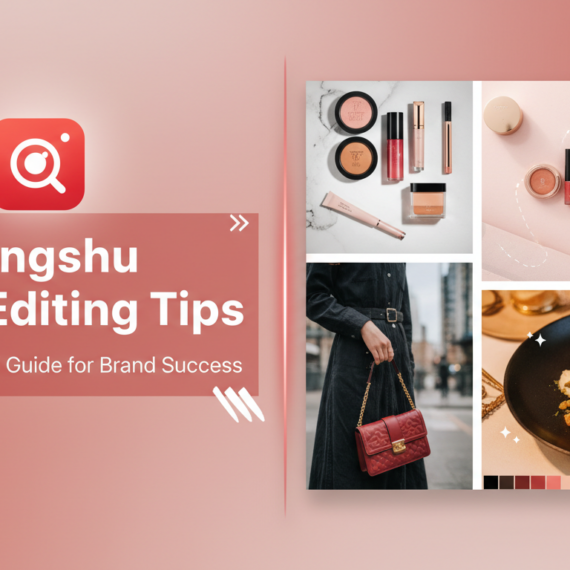 Blog banner with 'Xiaohongshu Photo Editing Tips' in bold against a sleek, modern design.