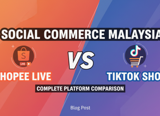 Banner for blog post 'Social Commerce Malaysia: Shopee Live vs TikTok Shop - Complete Platform Comparison'