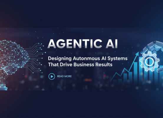 Banner with 'Agentic AI: Designing Autonomous AI Systems That Drive Business Results' title.