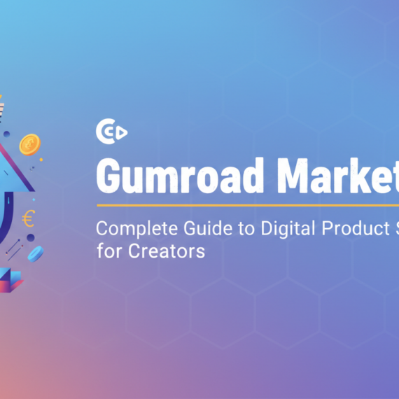 Banner with 'Gumroad Marketing: Complete Guide to Digital Product Sales for Creators'