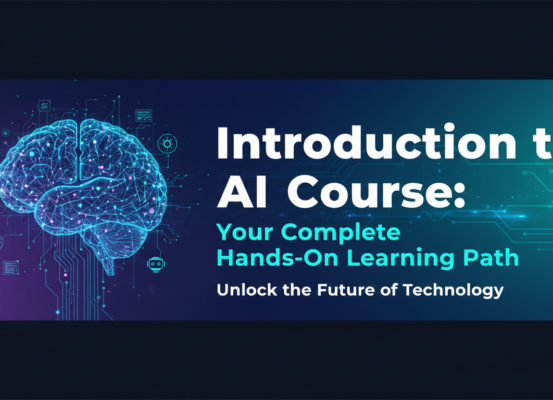 Banner with 'Introduction to AI Course: Your Complete Hands-On Learning Path' title