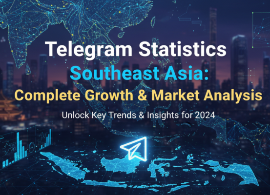 Banner with 'Telegram Statistics Southeast Asia: Complete Growth & Market Analysis' title