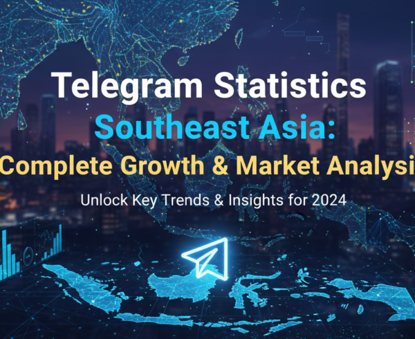 Banner with 'Telegram Statistics Southeast Asia: Complete Growth & Market Analysis' title