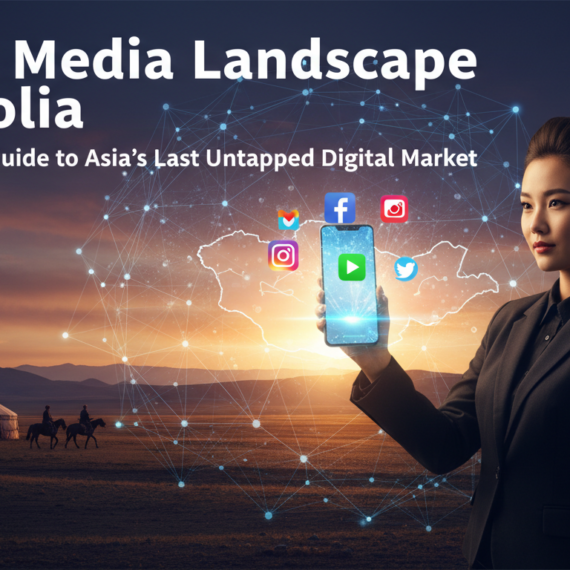 Banner with the title 'Social Media Landscape Mongolia: The Ultimate Guide to Asia's Last Untapped Digital Market'