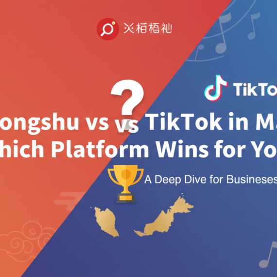 Banner with title 'Xiaohongshu vs TikTok in Malaysia: Which Platform Wins for Your Brand'