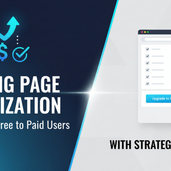 Blog banner: 'Pricing Page Optimization' with a design theme of conversion and strategy