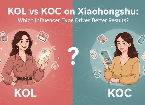Blog banner titled 'KOL vs KOC on Xiaohongshu: Which Influencer Type Drives Better Results?'